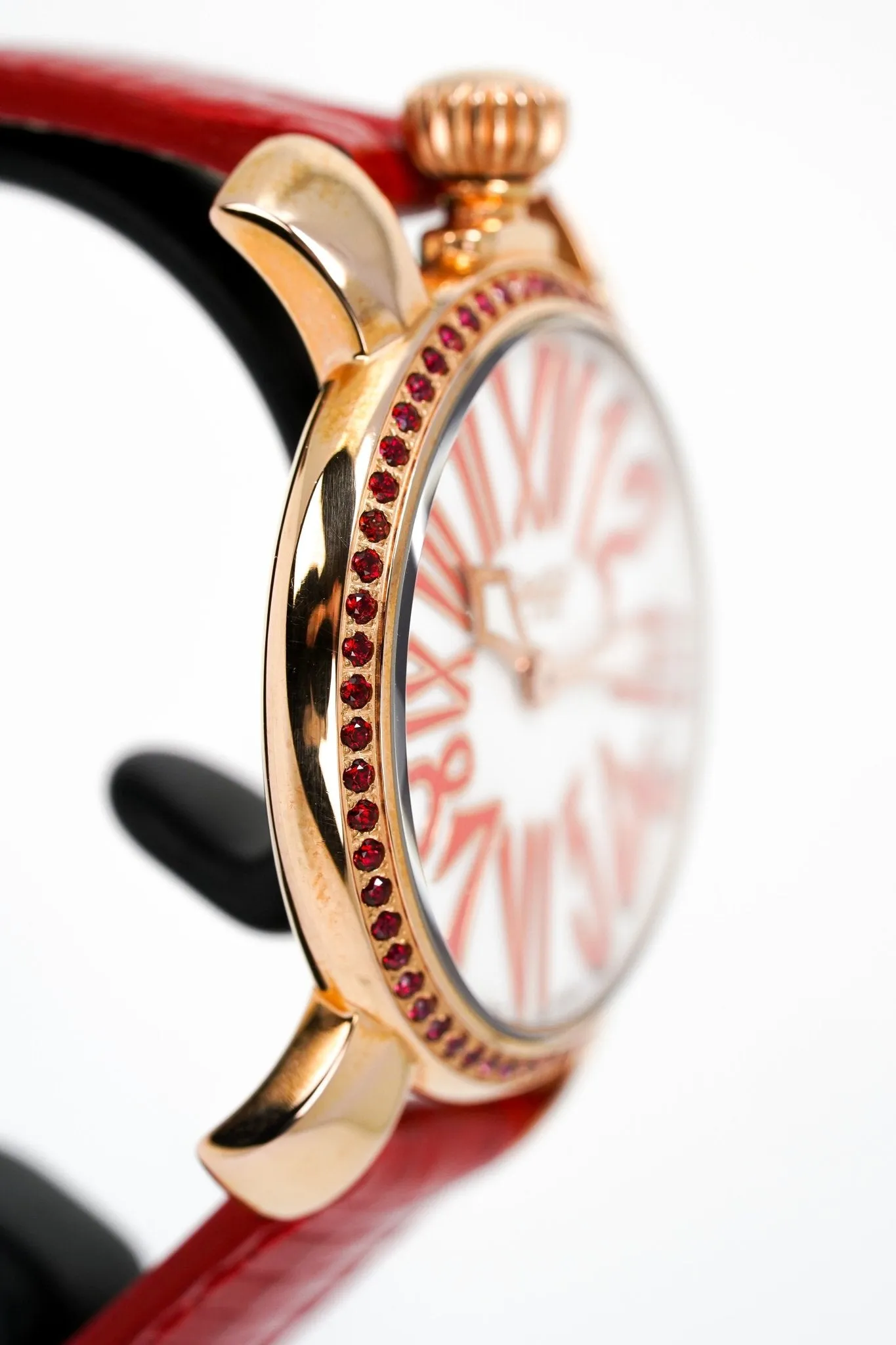 GaGà Milano Ladies Watch Manuale 35mm Stones Red Topaz 6026.02