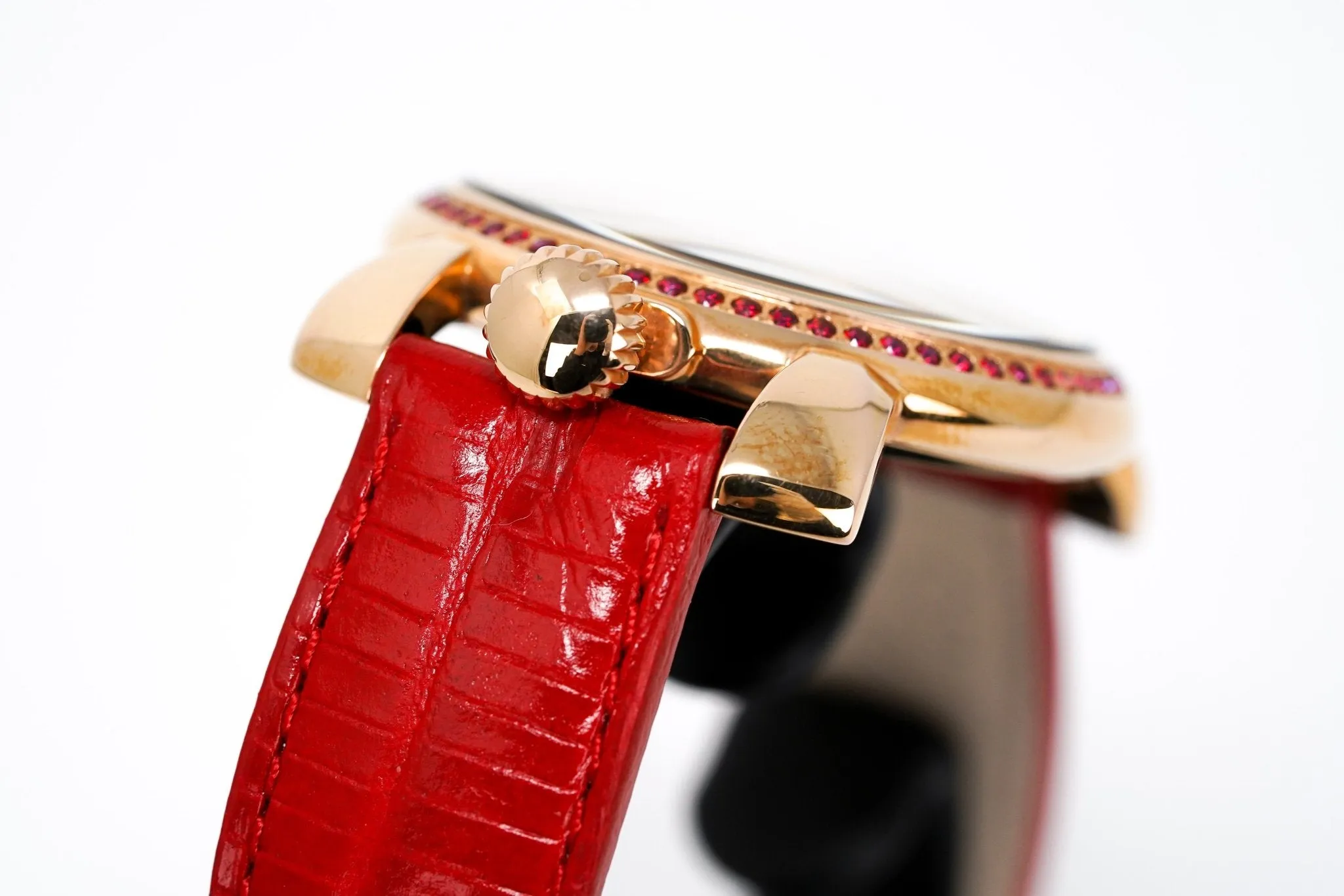 GaGà Milano Ladies Watch Manuale 35mm Stones Red Topaz 6026.02