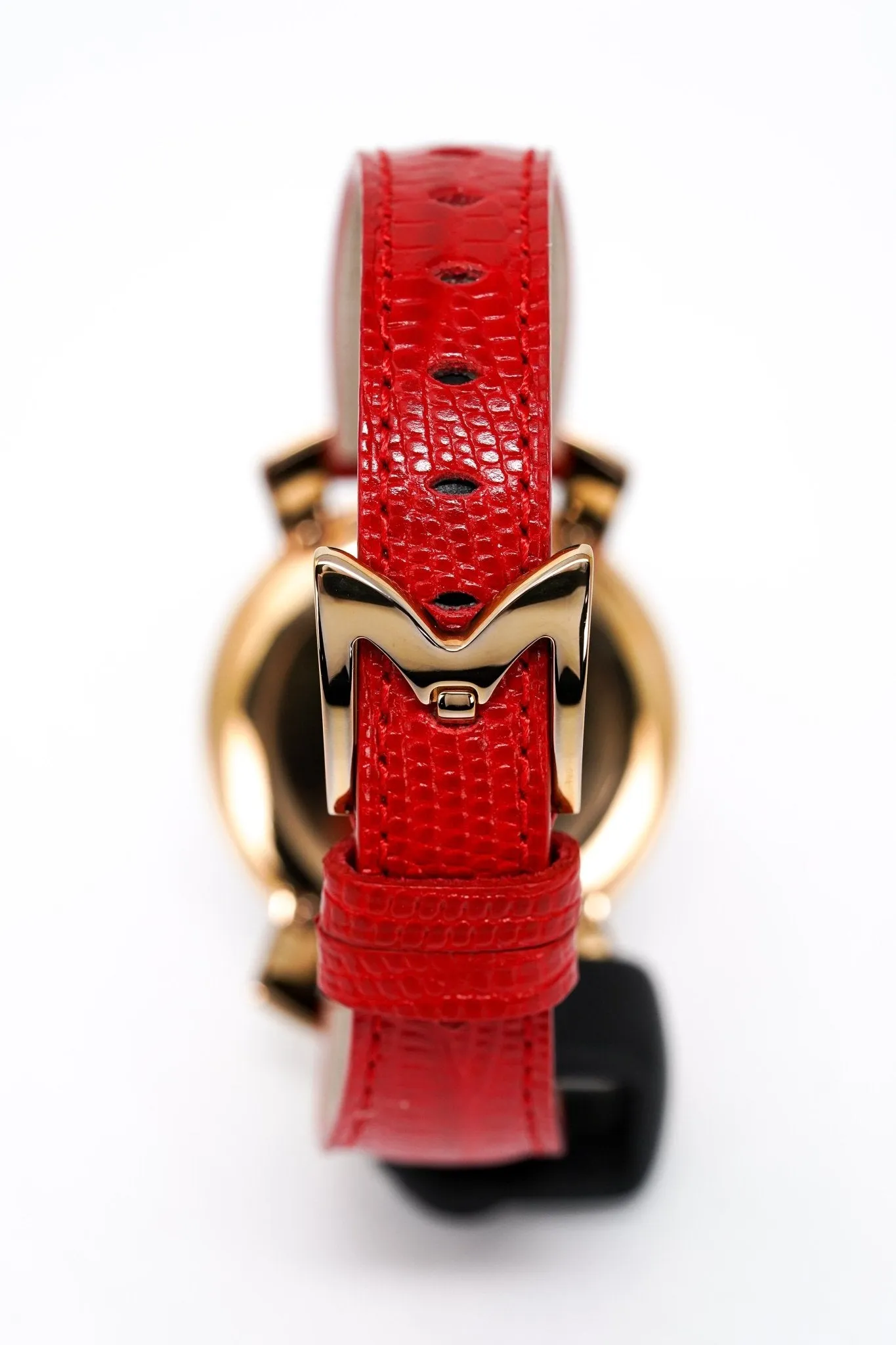 GaGà Milano Ladies Watch Manuale 35mm Stones Red Topaz 6026.02