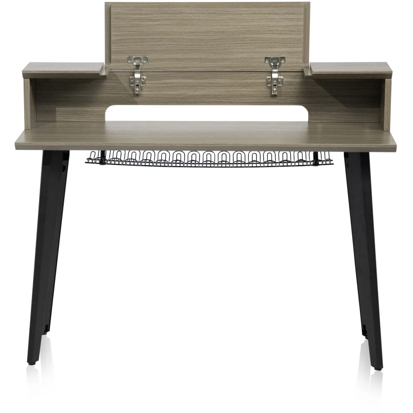 Gator GFW-ELITEKEYTBL61-GRY Elite Furniture Series Keyboard Table - 61-Note, Driftwood Grey