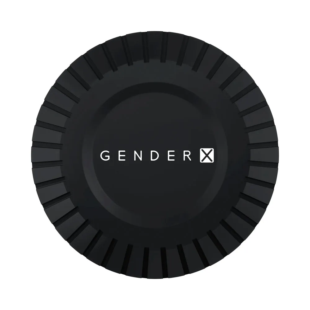 Gender X Message In A Bottle Rechargeable Thrusting Spinning Stroker with Suction Cup Base Black