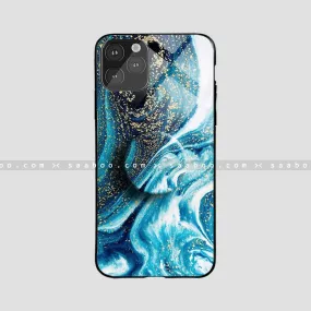 Glossy Protective Case With Space Blue Wave