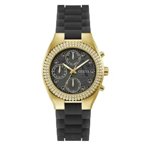 Guess Jelly Black Dial Multifunction Watch