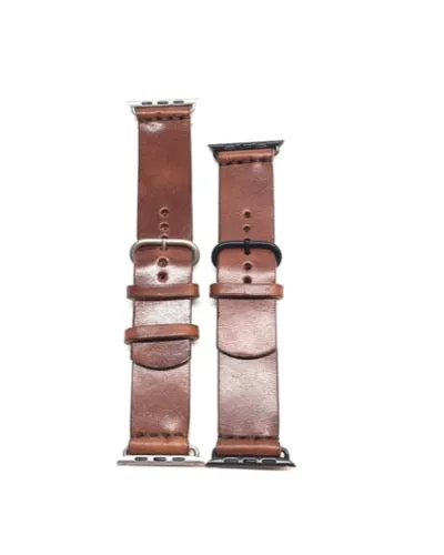 H B APPLE WATCHBAND - ESPRESSO BROWN FULL GRAIN LEATHER