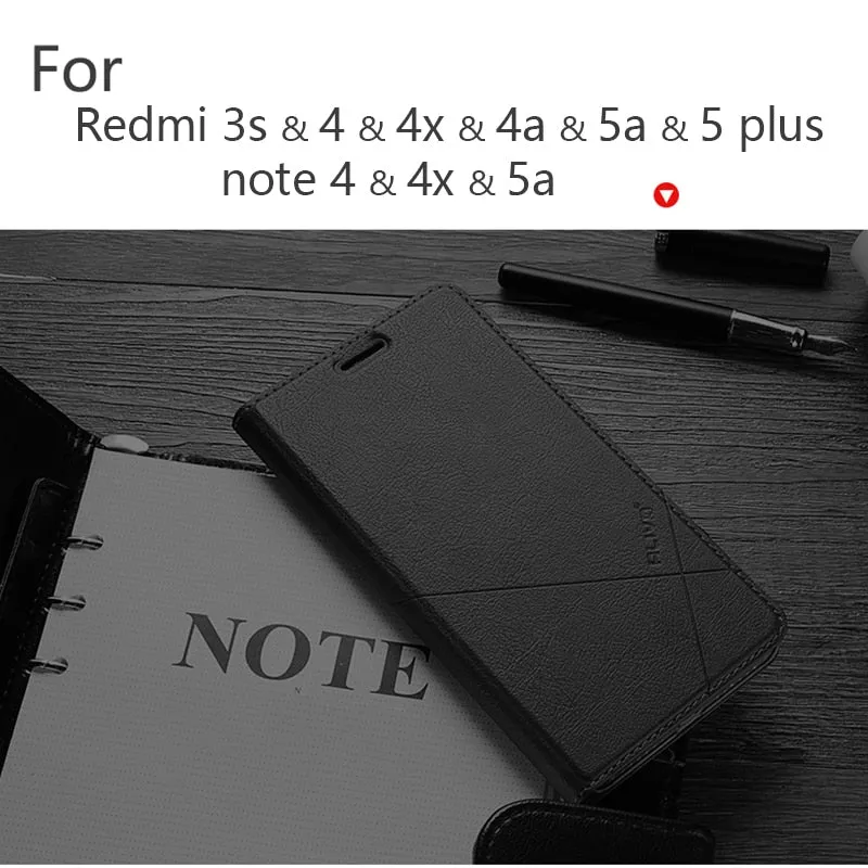 Hand Made For Xiaomi Redmi note 7 6 5 4x 5a redmi 6a 6 pro 3s 4 pro 4a 5a Leather Case For Redmi 5 Plus Fashion PU Flip Cover