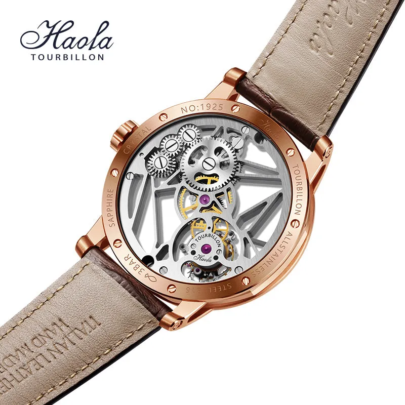 Haofa Luxury Skeleton 7 clock Tourbillon watch 1925B