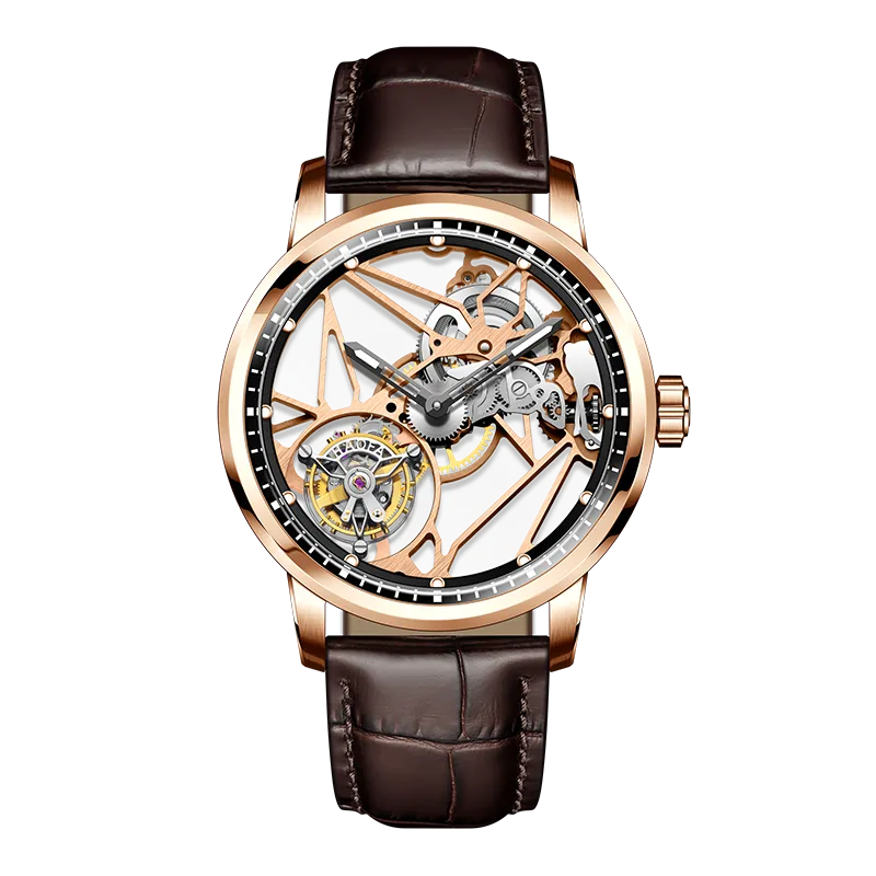 Haofa Luxury Skeleton 7 clock Tourbillon watch 1925B