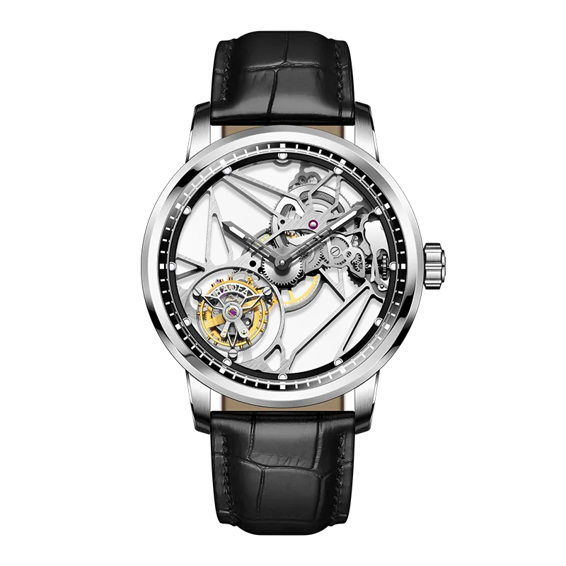 Haofa Luxury Skeleton 7 clock Tourbillon watch 1925B