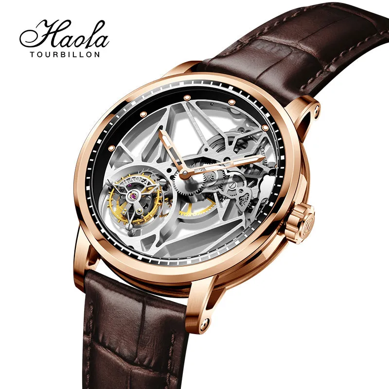 Haofa Luxury Skeleton 7 clock Tourbillon watch 1925B