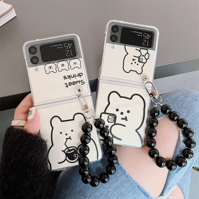 Hard Shell Personality Cartoon Line Bear