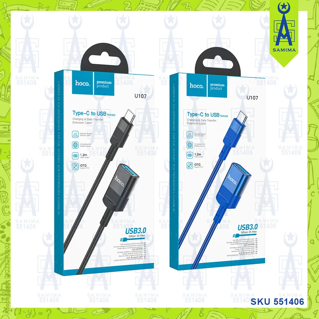 HOCO U107 TYPE-C-USB3.0 CHARGING DATA EXTEND CABLE