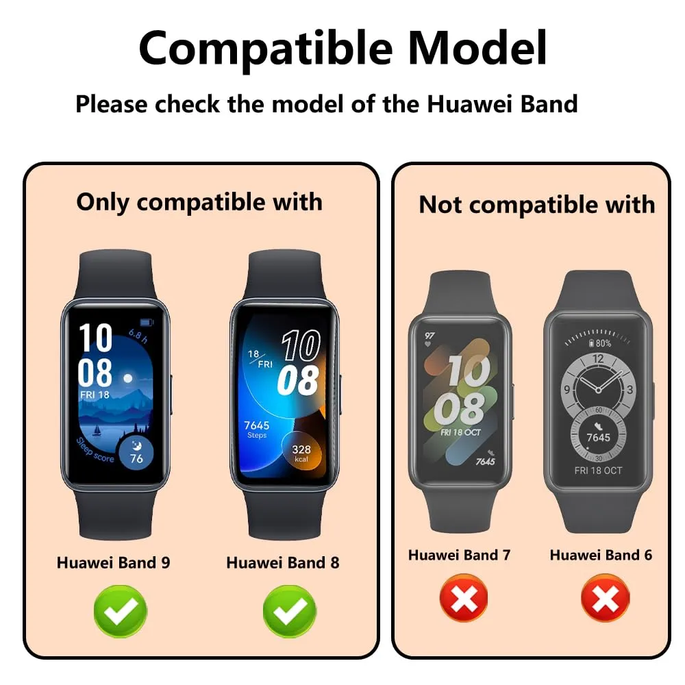 Huawei Band 8 | Huawei Band 9 With TPU Watch Case | Milanese Straps | Gold