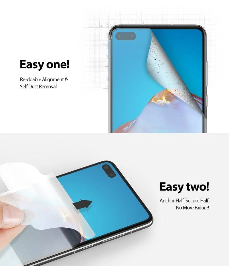 Huawei P40 Screen Protector Dual Easy Film Wing By Ringke