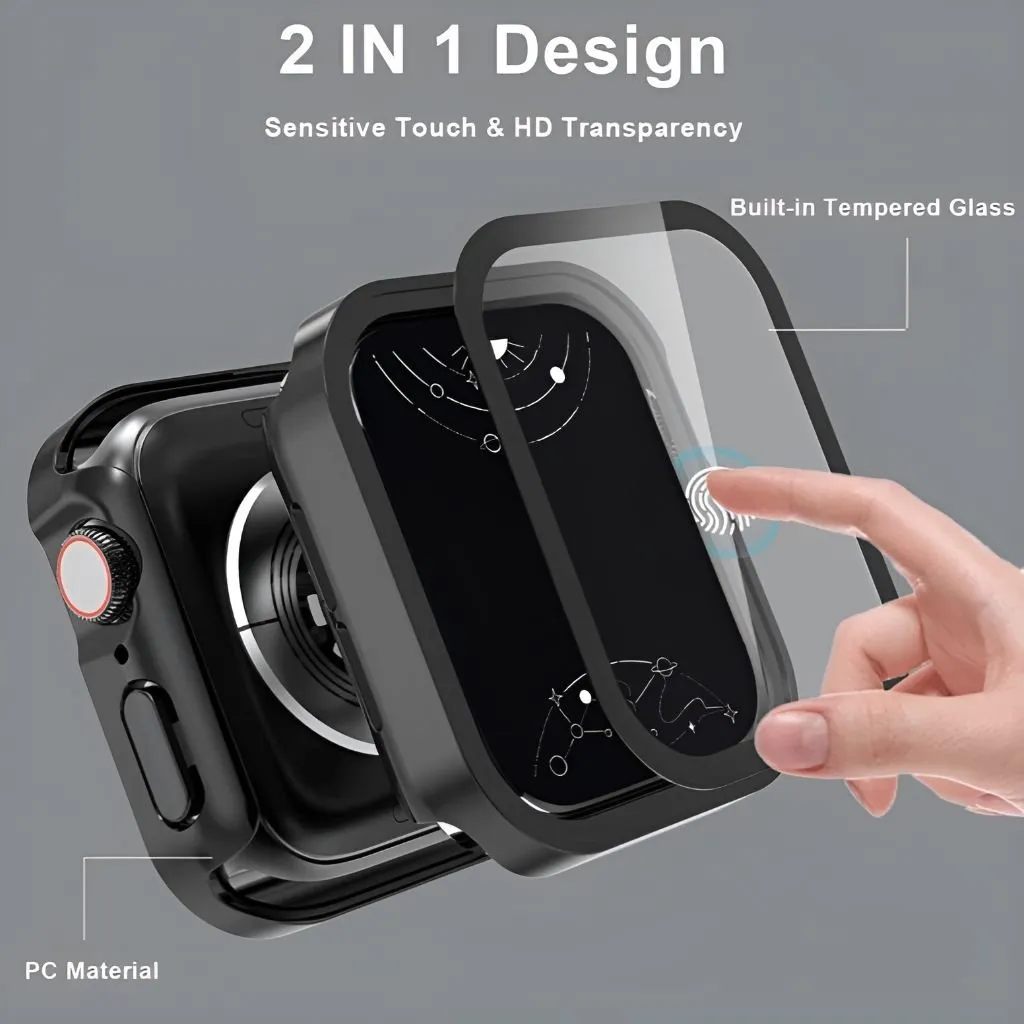 Impleo Waterproof iWatch Screen Protector with Bumper Case