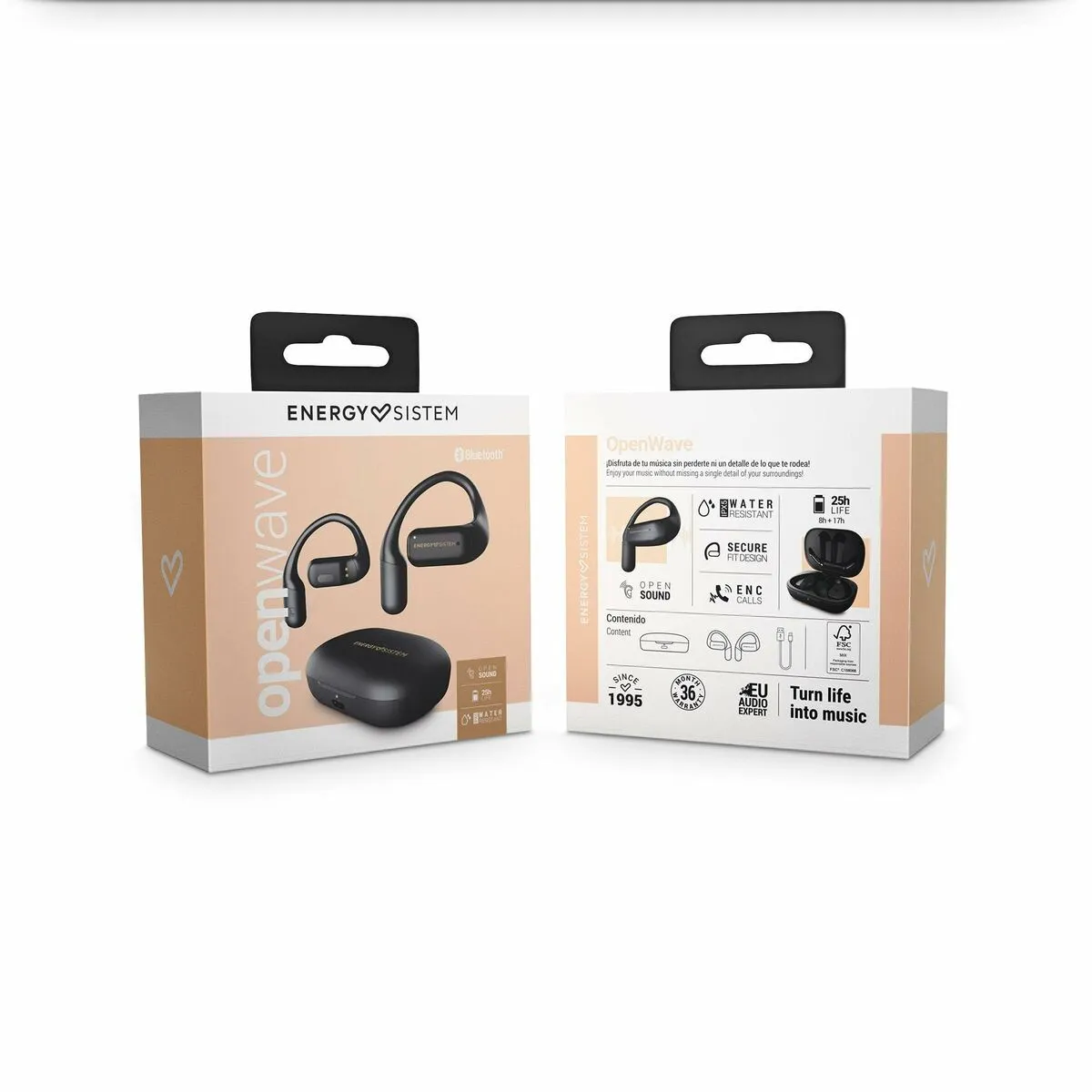 In-ear Bluetooth Headphones Energy Sistem 458820 Black