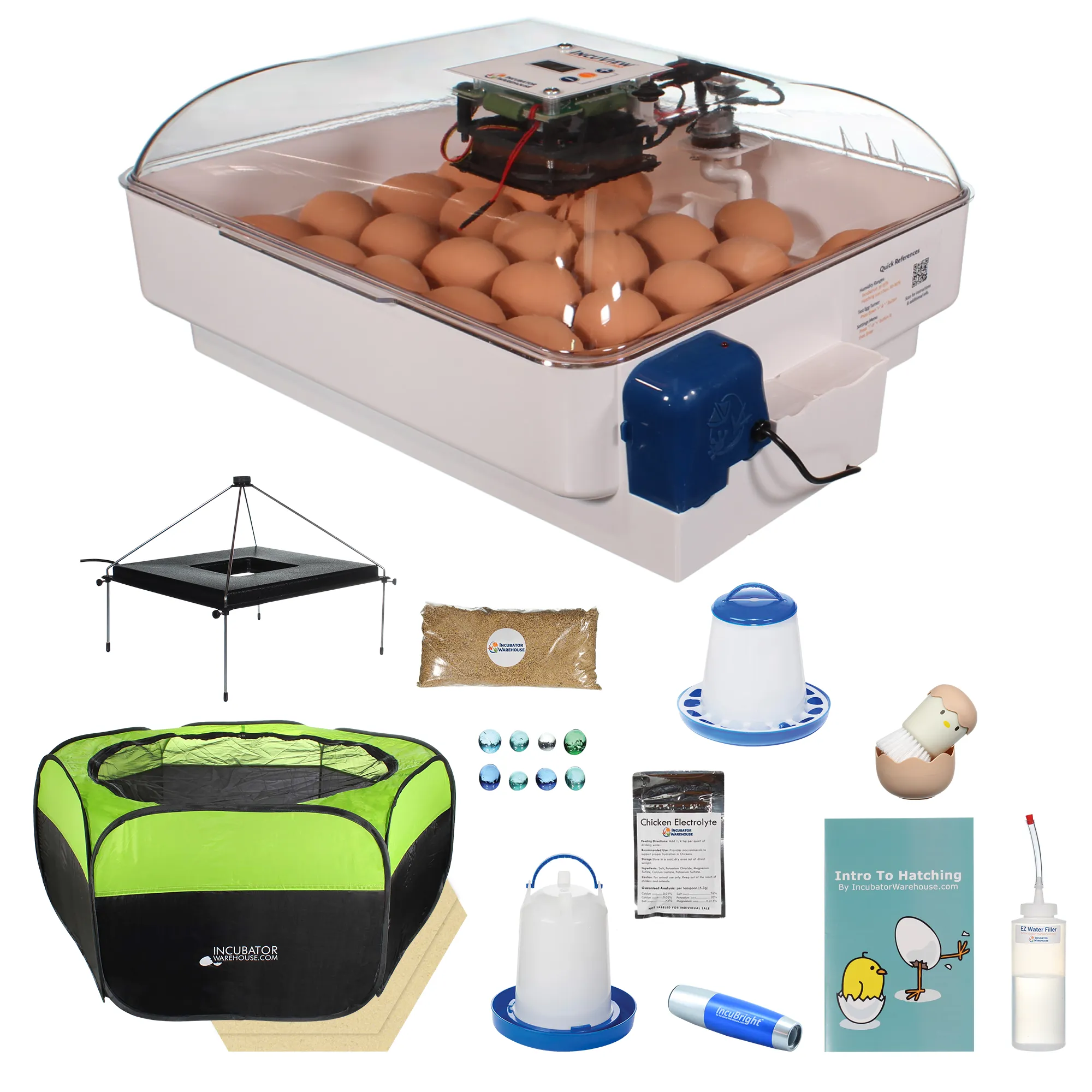 IncuView™ 3 Pro Automatic Egg Incubator & Brooder Ultimate Combo Kit