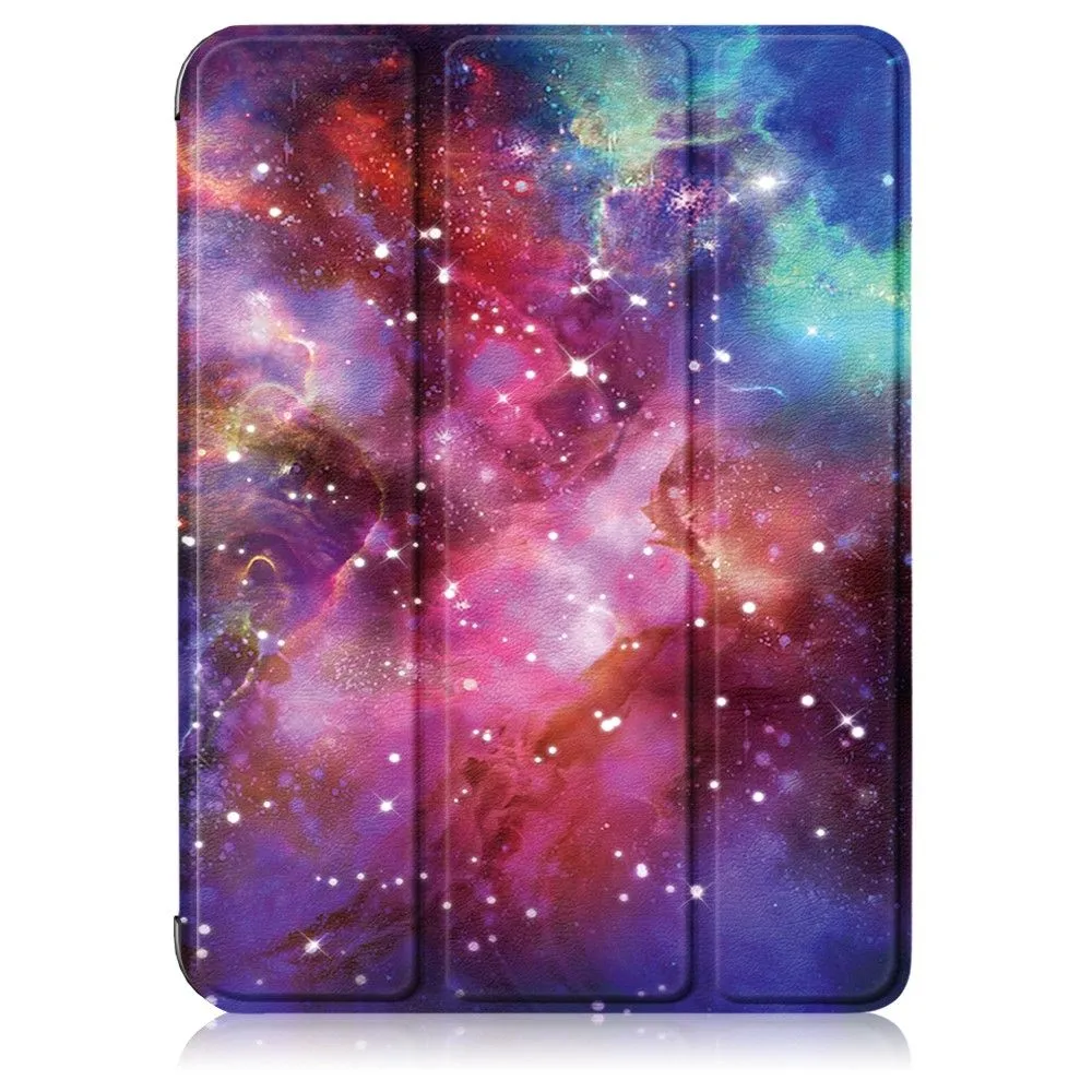 iPad Mini 6 (2021) tri-fold pattern PU leather flip case - Galaxy