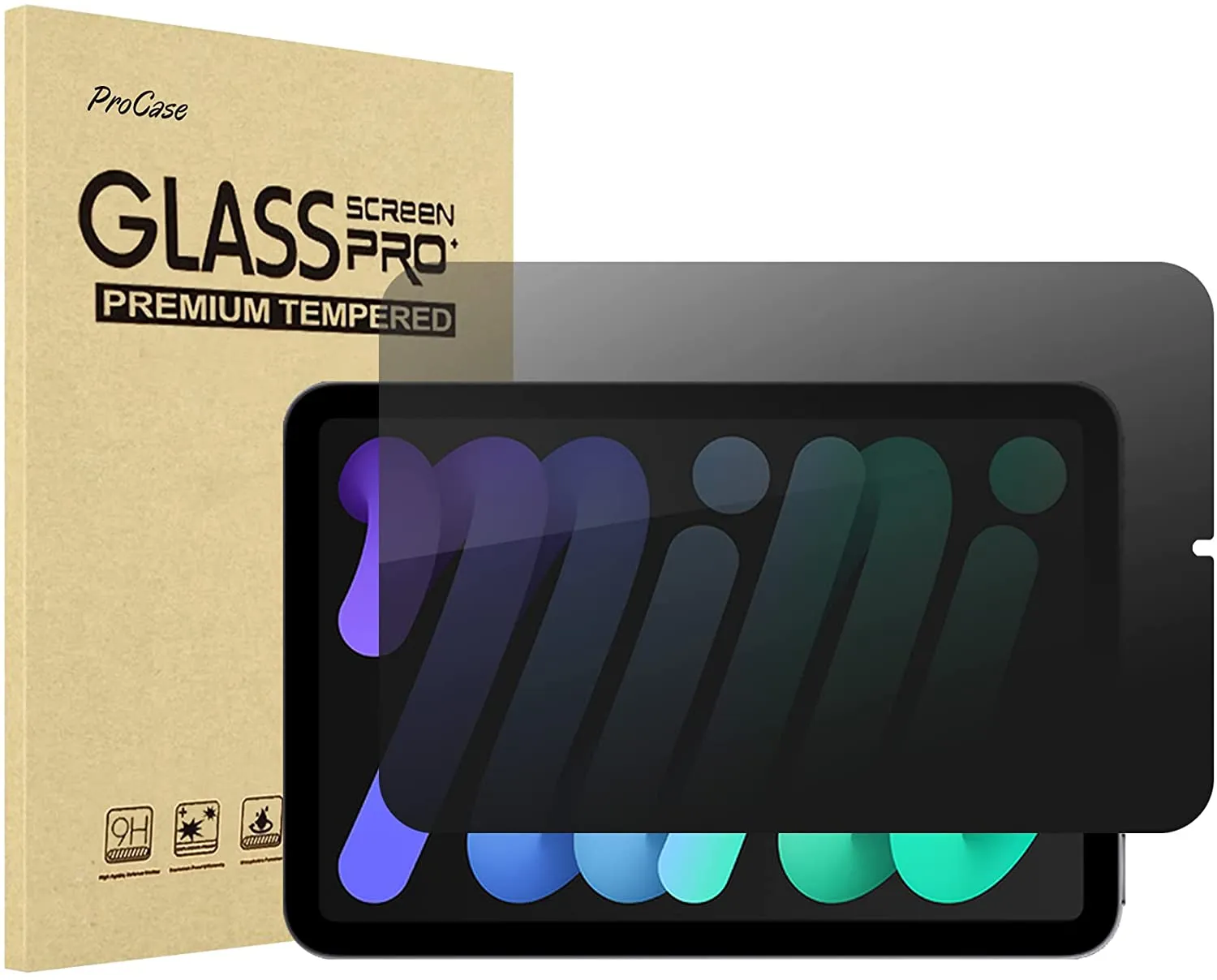 iPad Mini 6th Gen 8.3" 2021 4-Way Privacy Tempered Glass Screen Protector | ProCase