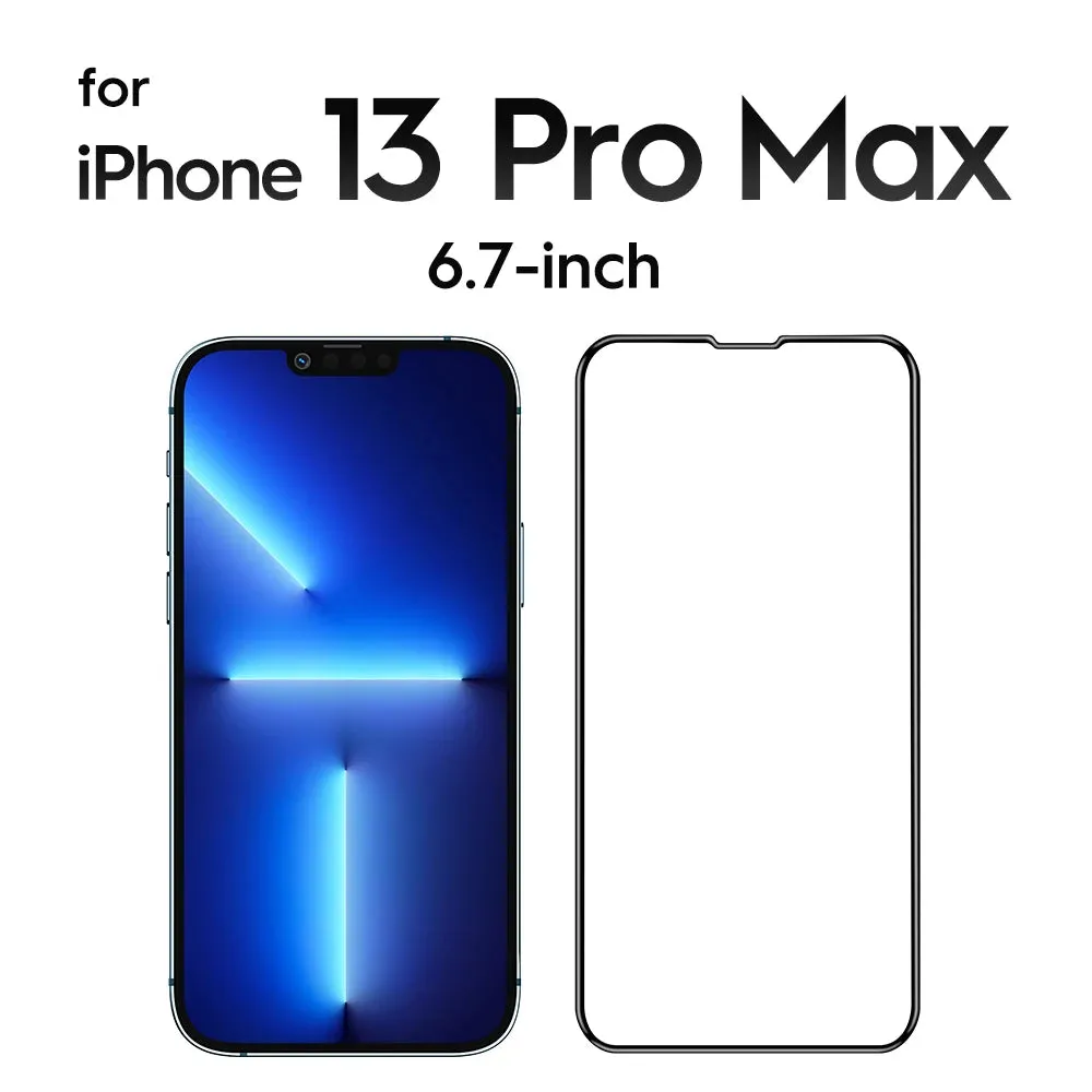 iPhone 15 14 Full Cover Tempered Glass for iPhone 15 Pro Max 14 Pro 13 12 mini 11 XR HD Screen Protector