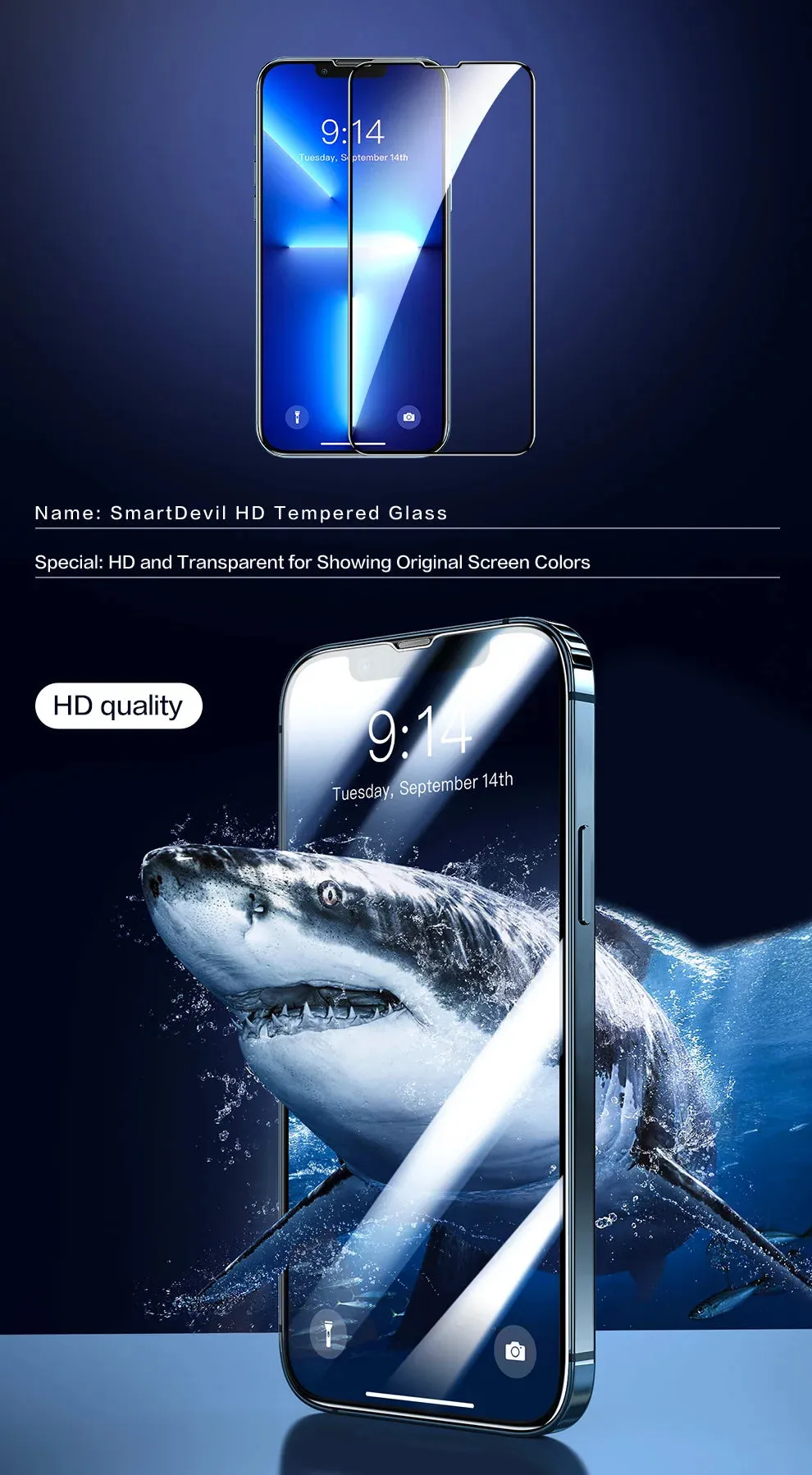 iPhone 15 14 Full Cover Tempered Glass for iPhone 15 Pro Max 14 Pro 13 12 mini 11 XR HD Screen Protector