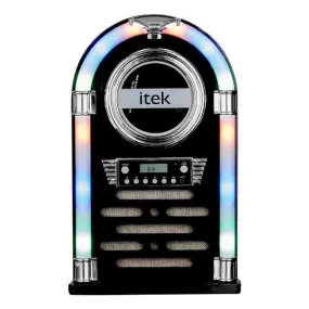 Itek Freedom Bluetooth Jukebox with CD Player and FM Radio Gloss Black