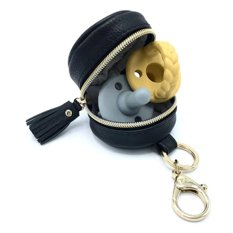 Itzy Ritzy Diaper Bag Charm Pod Pacifier Holder - Black