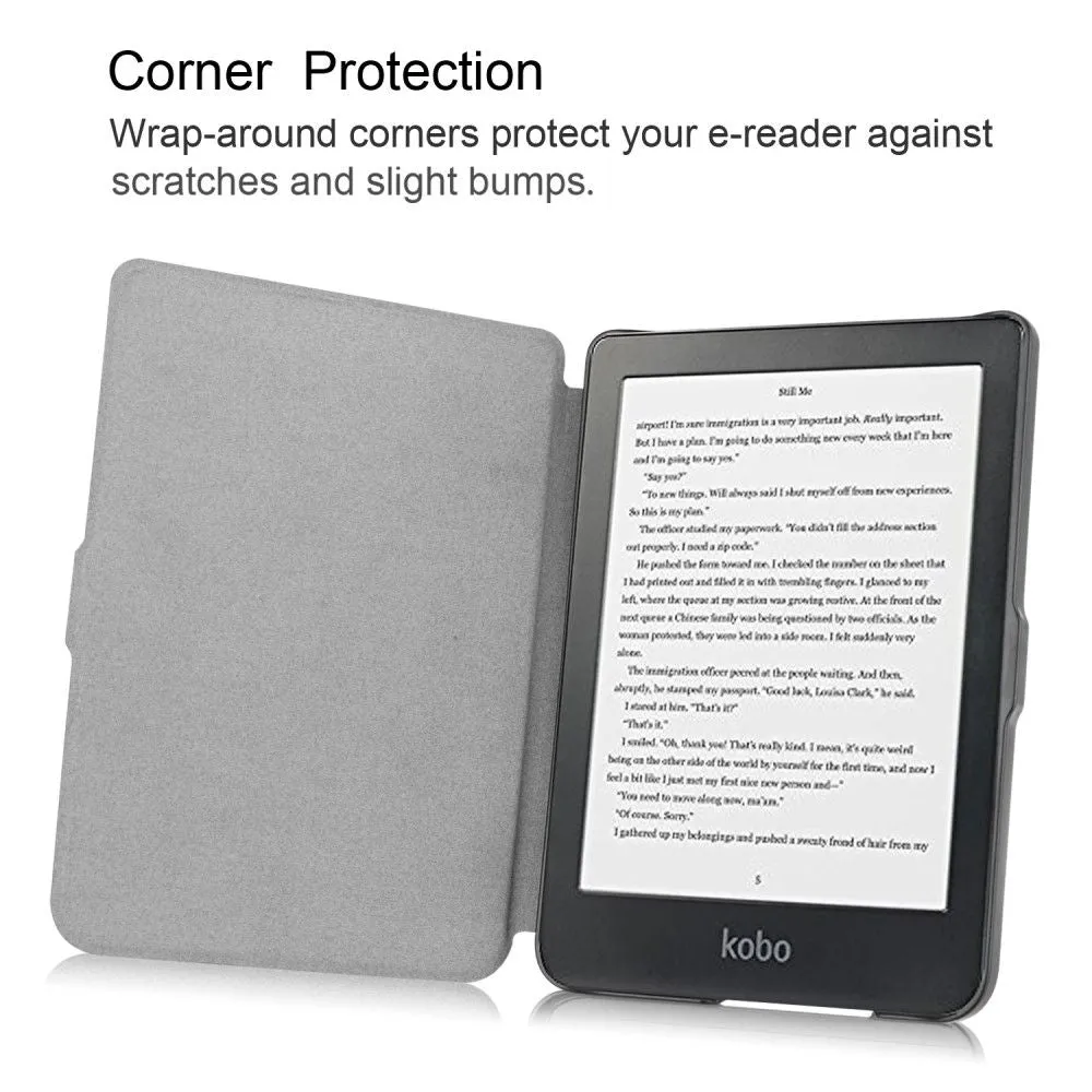 Kobo Clara HD PU leather flip case - Black