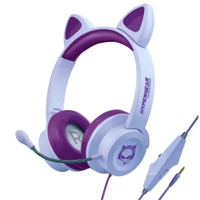 Kombat Kitty Gaming Headset Purple