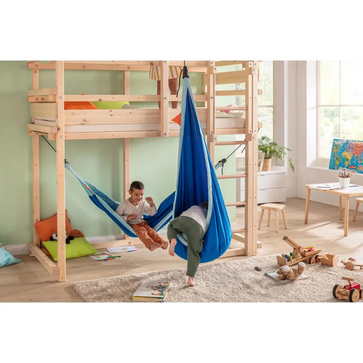 LA SIESTA Joki Indoor Kids Hanging Nest with Suspension Kit