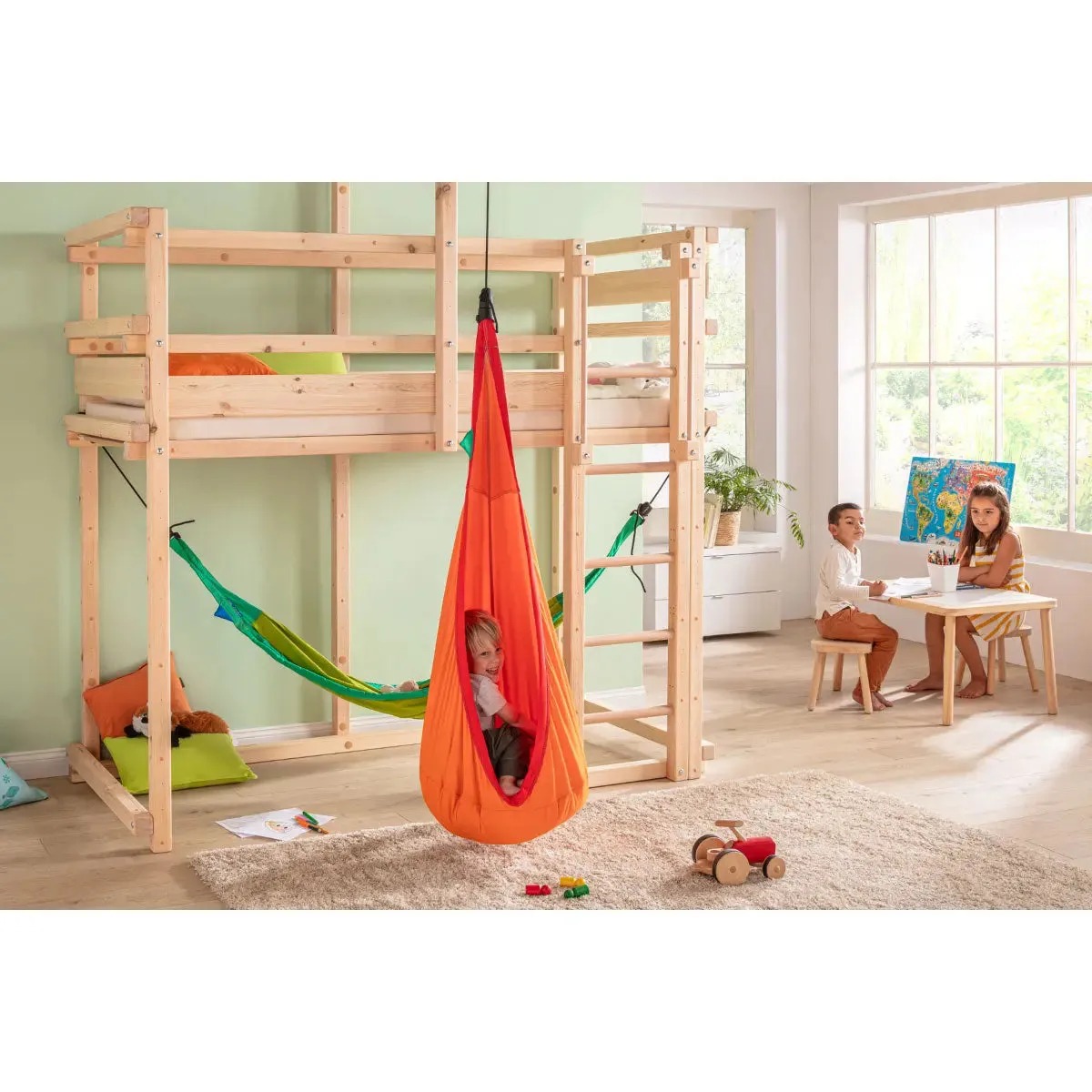 LA SIESTA Joki Indoor Kids Hanging Nest with Suspension Kit