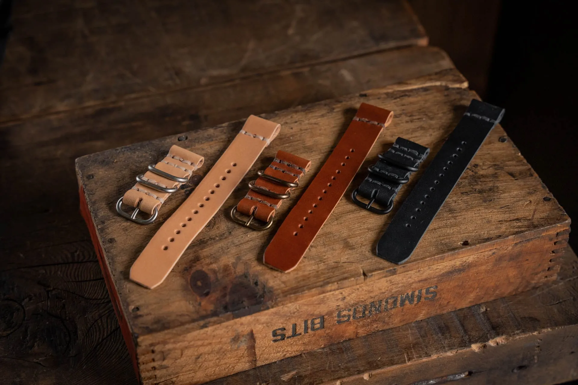 Leather Watch Strap Natural