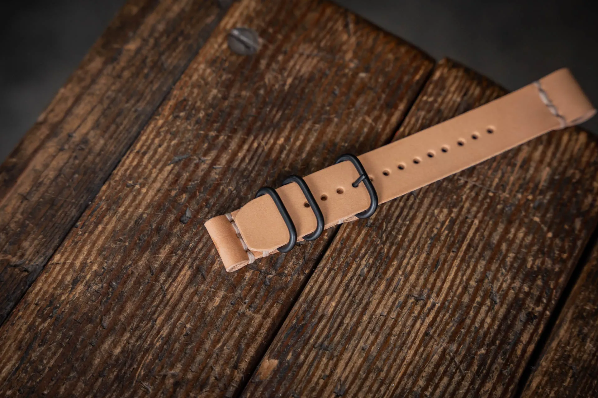 Leather Watch Strap Natural