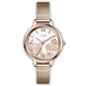 Leisure Flower Pattern Women's Watch