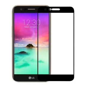 LG K10 (2018), K30, Premier Pro, K10 Plus, Phoenix Plus, Xpression Plus, K10α, X4 Plus, X410, MS245, Premium HD Temper Glass Ultra Thin Scratch Free Screen Protector - Black