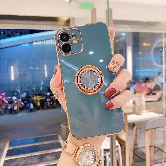 Luxury Ring Holder Case For iPhone