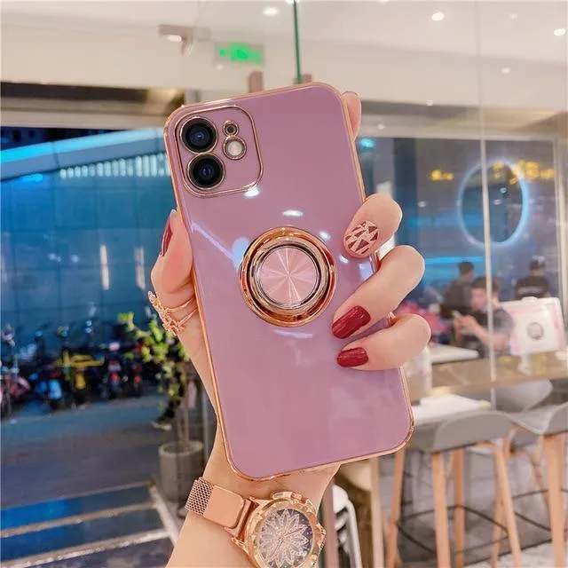 Luxury Ring Holder Case For iPhone