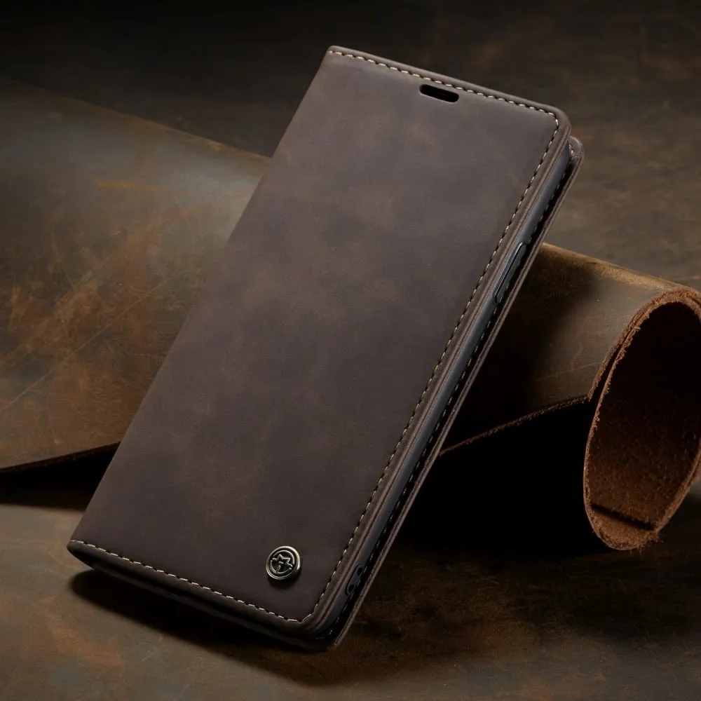 Magnetic Flip Soft Leather Wallet Case For iPhone