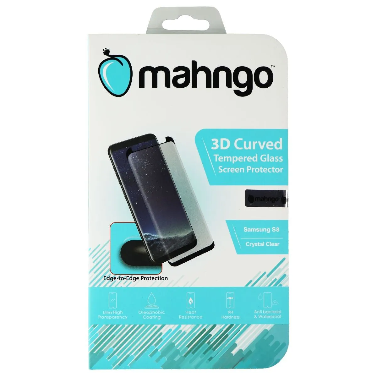 Mahngo Tempered Glass Screen Protector for Samsung Galaxy S8 - Crystal Clear