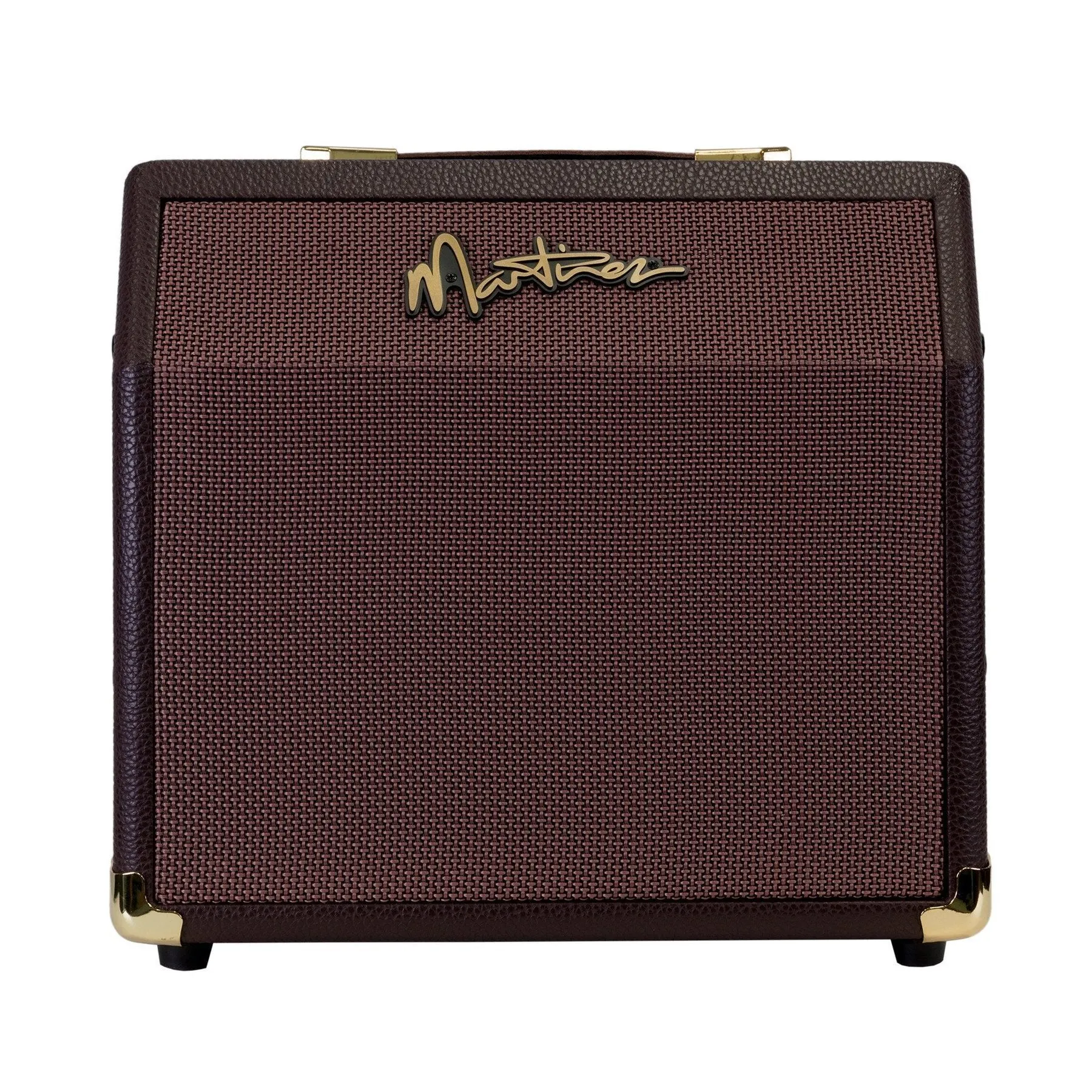 Martinez Retro-Style 15 Watt Acoustic Guitar Amplifier with Chorus (Brown Vinyl)