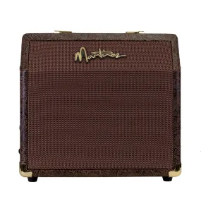 Martinez Retro-Style 15 Watt Acoustic Guitar Amplifier with Chorus (Paisley Brown)