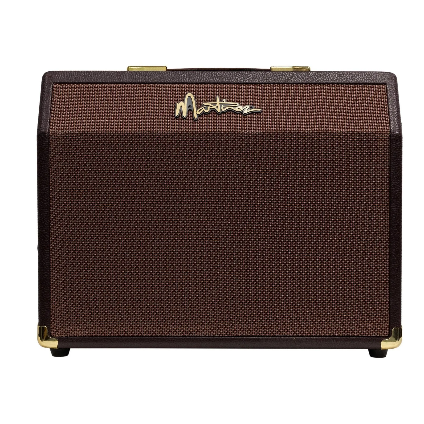 Martinez Retro-Style 25 Watt Acoustic Guitar Amplifier with Reverb (Brown Vinyl)