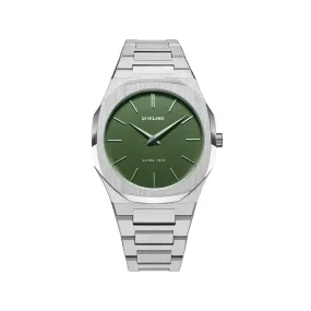 Men Ultra Thin Green 40mm Watch