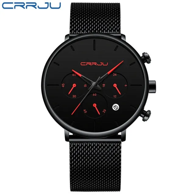 Mens Business Dress Watches Luxury Casual Waterproof Sport Watch