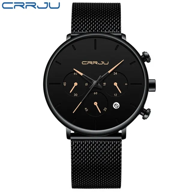 Mens Business Dress Watches Luxury Casual Waterproof Sport Watch