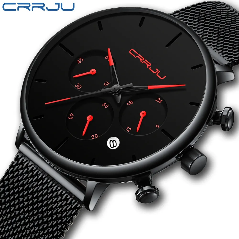 Mens Business Dress Watches Luxury Casual Waterproof Sport Watch