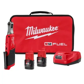 Milwaukee M12 Fuel 1/4" High Speed Ratchet Kit