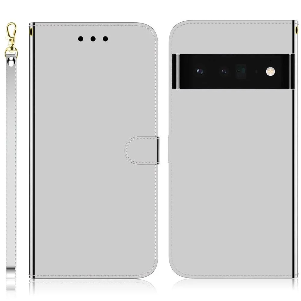 Mirror Google Pixel 6 flip case - Silver