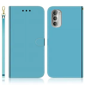 Mirror Motorola Moto G51 5G flip case - Blue