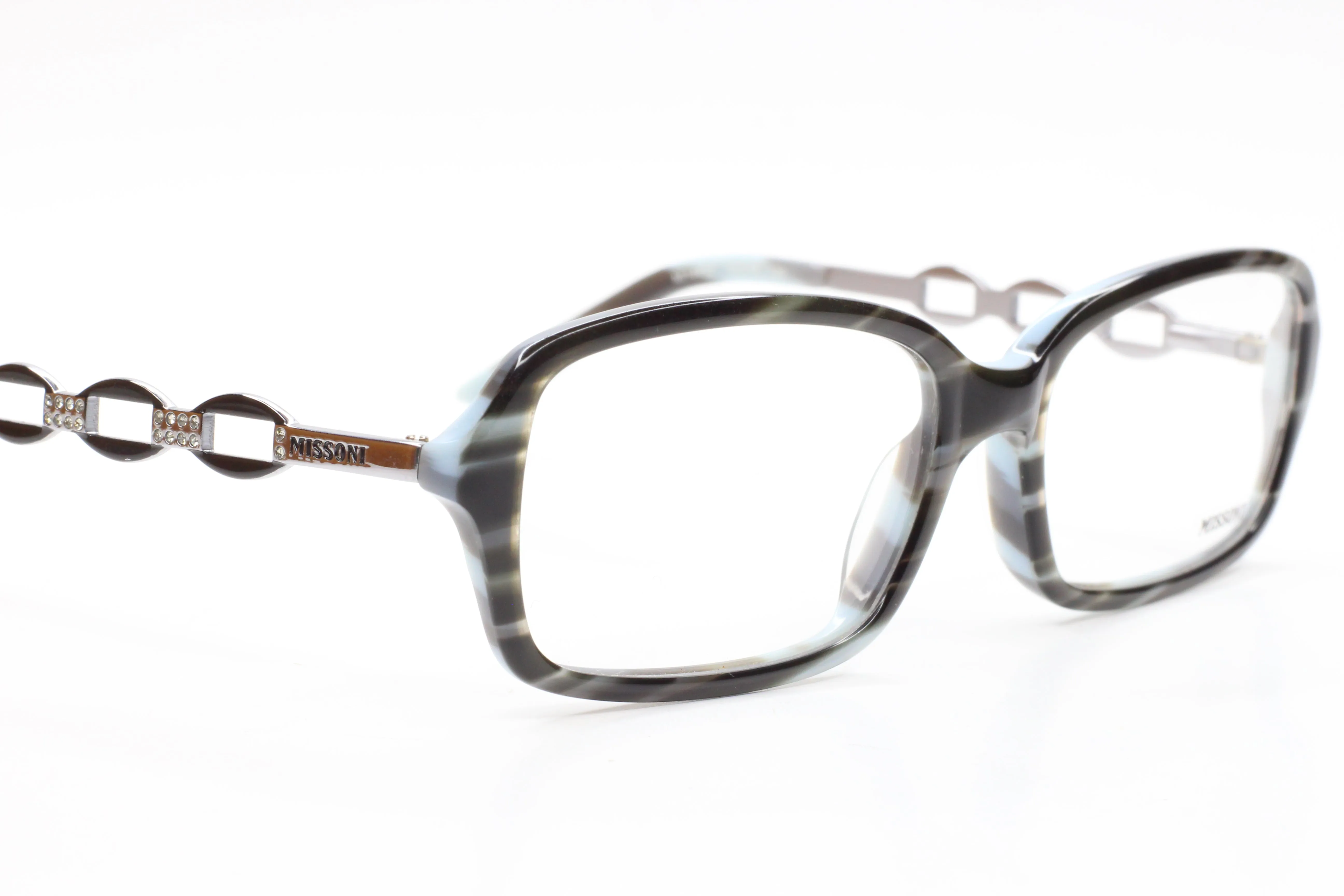 Missoni MI14402 Multicolor Acetate Rhinestones Designer Italy Eyeglasses