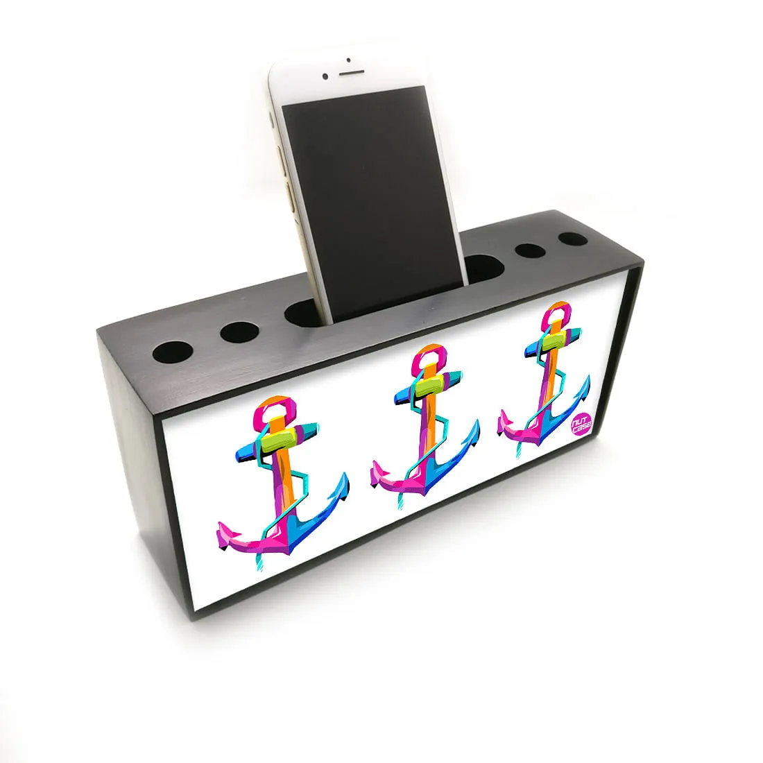 Mobile Stand With Pen Holder Desk Organizer for Office - Anchor Cool  Art